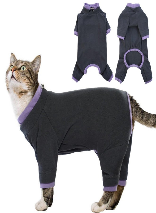 ADNIKIA Sticky Cat Clothes Stretchy, Sphynx Hairless Sweater & Pajamas for Cats only, Soft Cat Onesie for Cats After Surgery Female Male & Hair Loss Prevention, Black M - Image 1